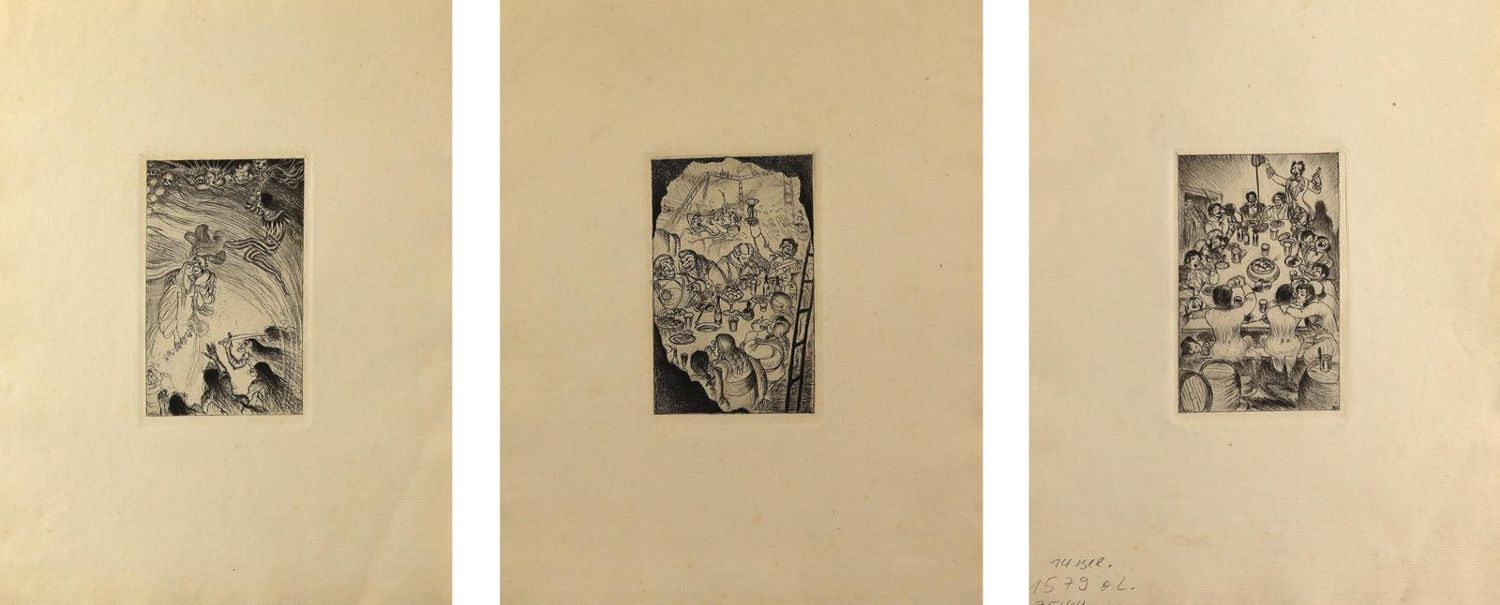 Große Abbildung Nr.2: 129-4125 Vßradi, Albert: (Künstlergraphik)