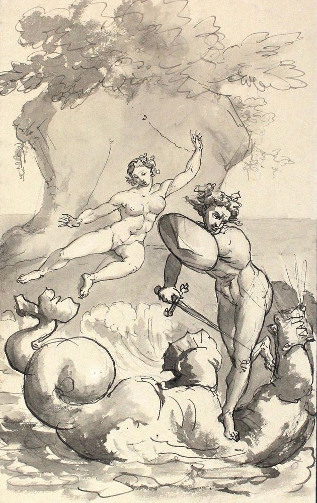 Große Abbildung Nr.1: 129-4172 Mythologie: (Künstlergraphik, Zeichnungen)