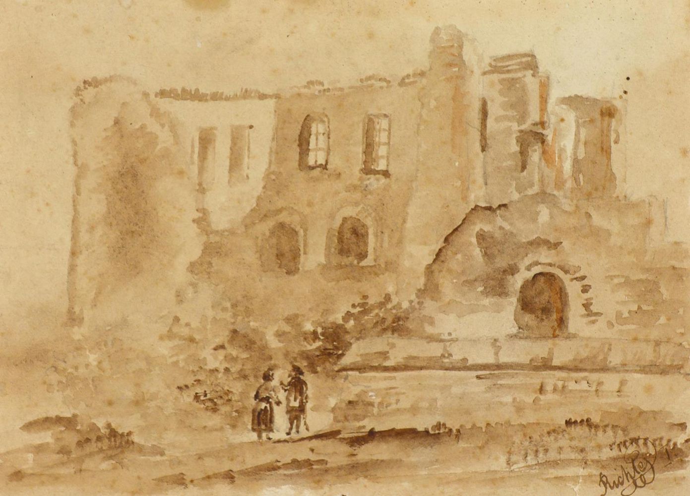 Große Abbildung Nr.1: 129-4173 Richter, Wilhelm: (Künstlergraphik, Zeichnung)