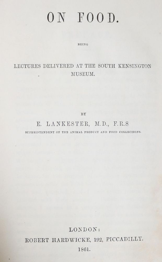 Große Abbildung Nr.1: 129-444 Lankester,E.: (Küche und Haushalt, Genussmittel)