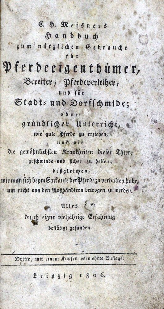 Große Abbildung Nr.1: 129-491 Meisner,C.H. (d.i. F.C.Touchy).: (Pferde)