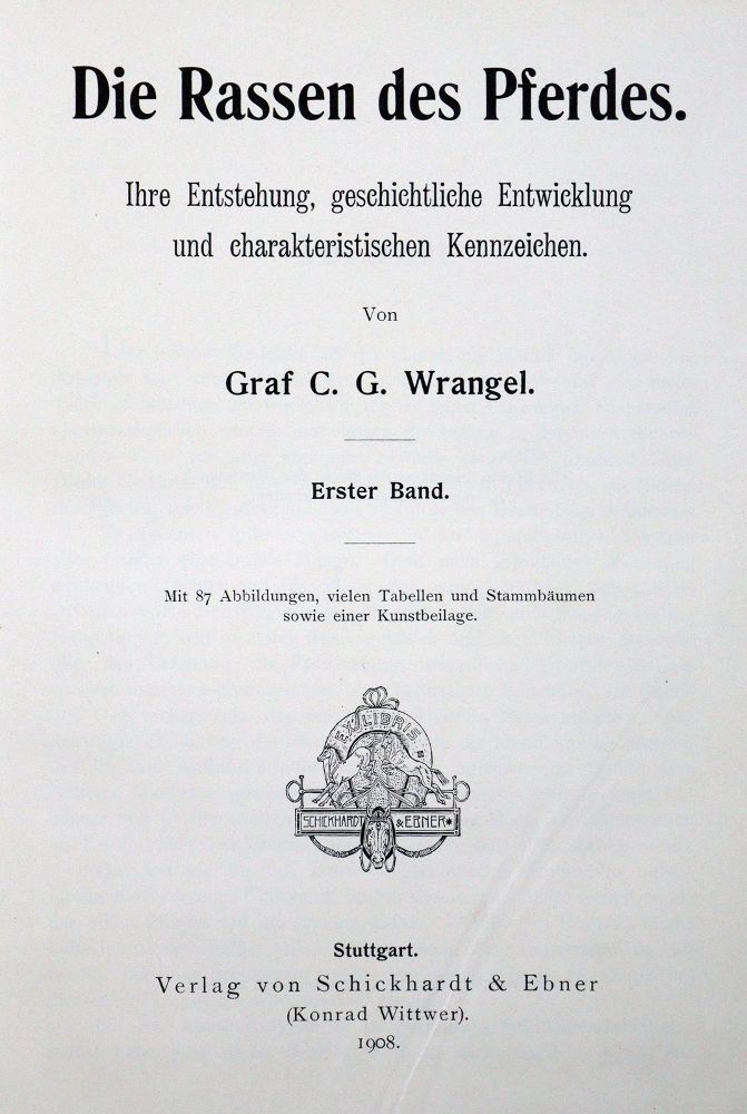 Große Abbildung Nr.1: 129-493 Wrangel,C.G.: (Pferde)