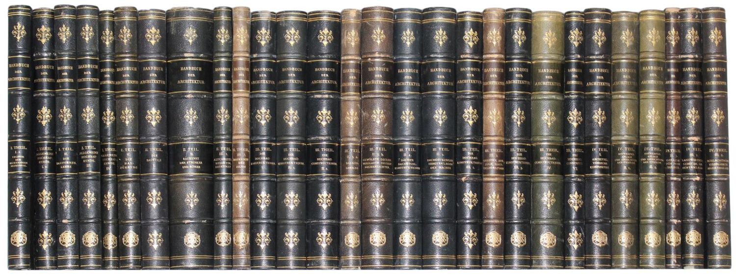 Große Abbildung Nr.2: 129-498 Handbuch der Architektur.: (Architektur)