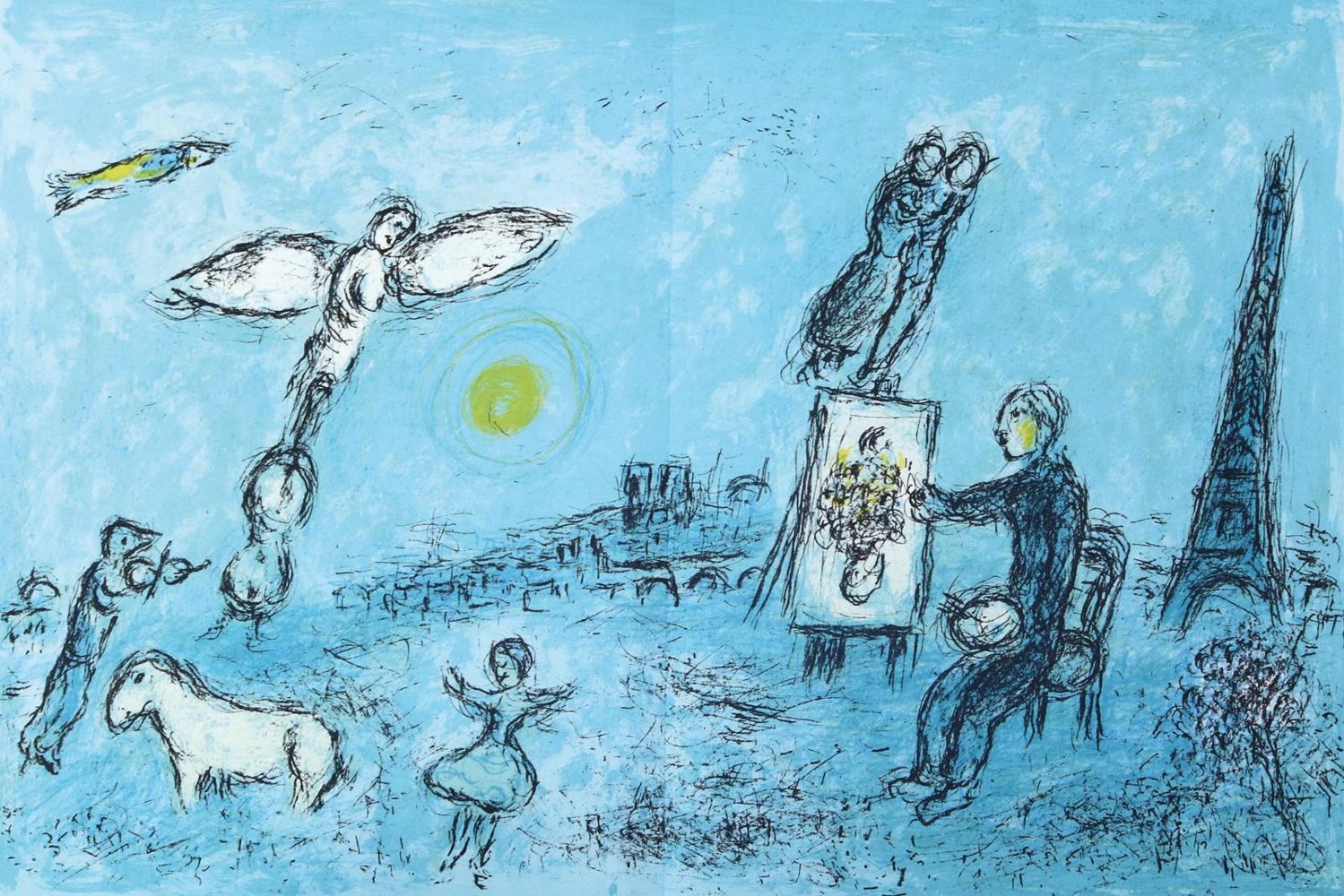 Große Abbildung Nr.1: 129-508 Derriere le miroir.: (Chagall)