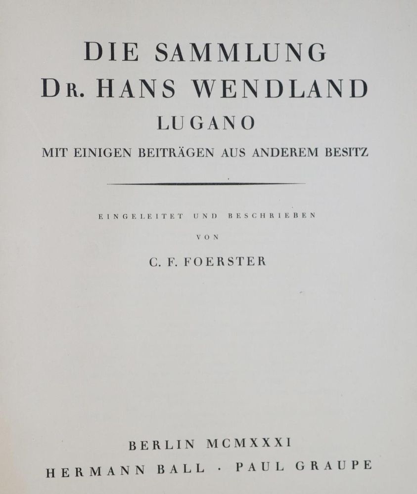 Große Abbildung Nr.1: 129-538 Ball,H. u. P.Graupe.: (Kataloge)