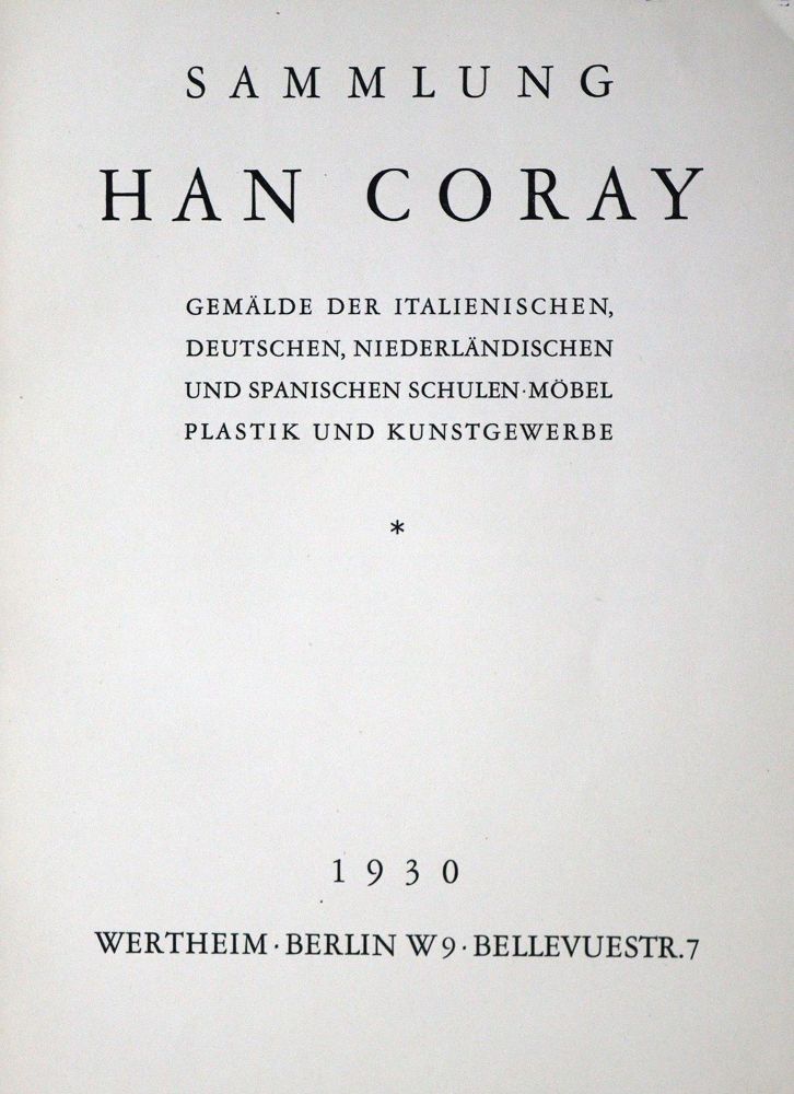 Große Abbildung Nr.3: 129-542 Cremer,J.: (Kataloge)