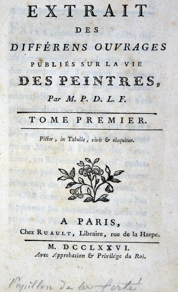 Große Abbildung Nr.1: 129-572 (La Ferte,D.P.J.P.de).: (Kunstwissenschaft)