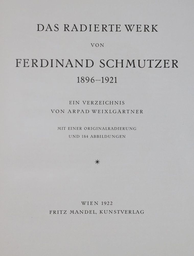 Große Abbildung Nr.1: 129-595 Weixlgärtner, A.,: (Schmutzer)