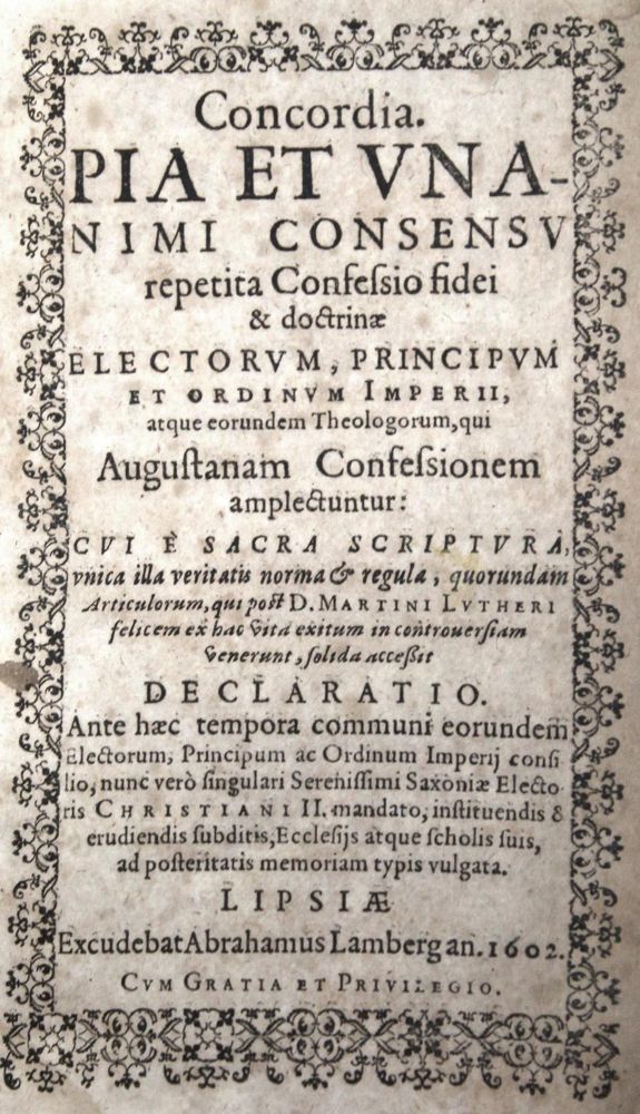 Große Abbildung Nr.1: 129-60 Concordia.: (Alte Drucke, Handschriften und Theologie)