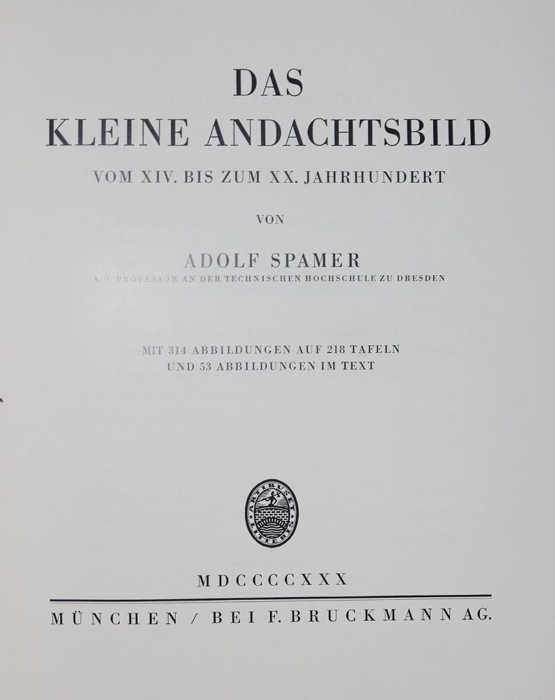 Große Abbildung Nr.1: 129-604 Spamer,A.: (Andachtsbilder)
