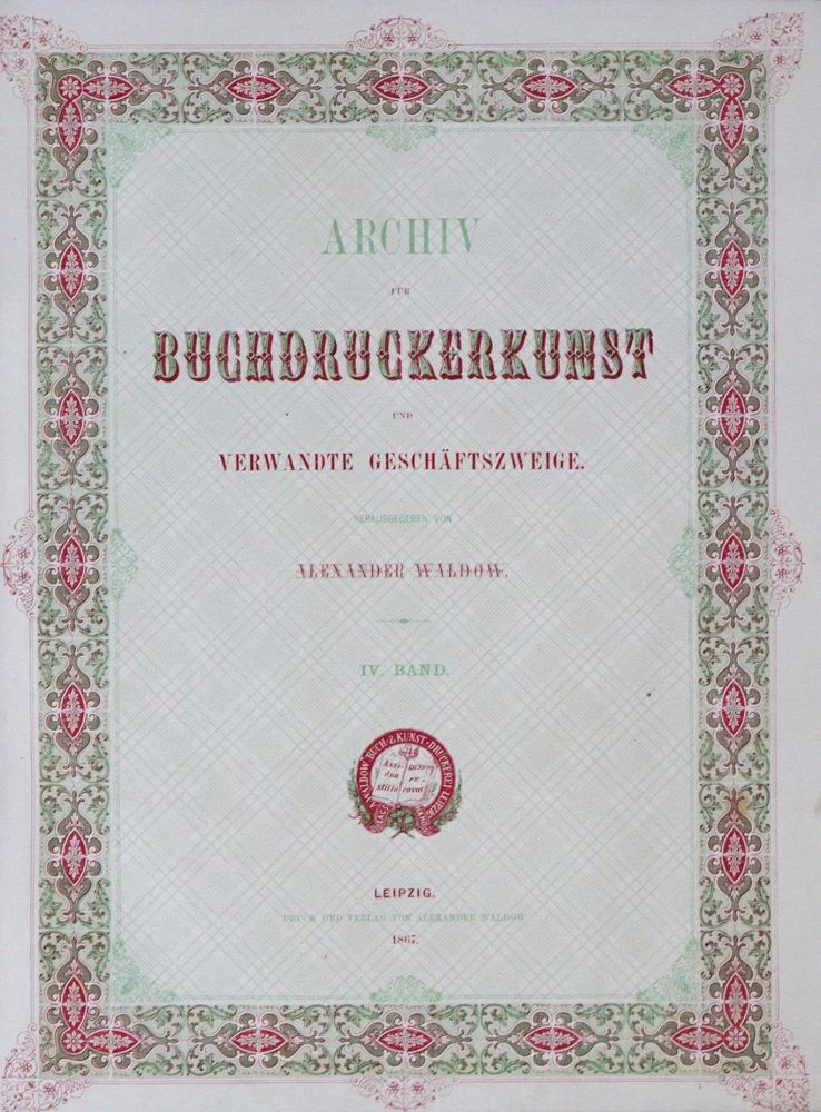 Große Abbildung Nr.1: 129-605 Archiv für Buchgewerbe.: (Bibliographie und Buchwesen)