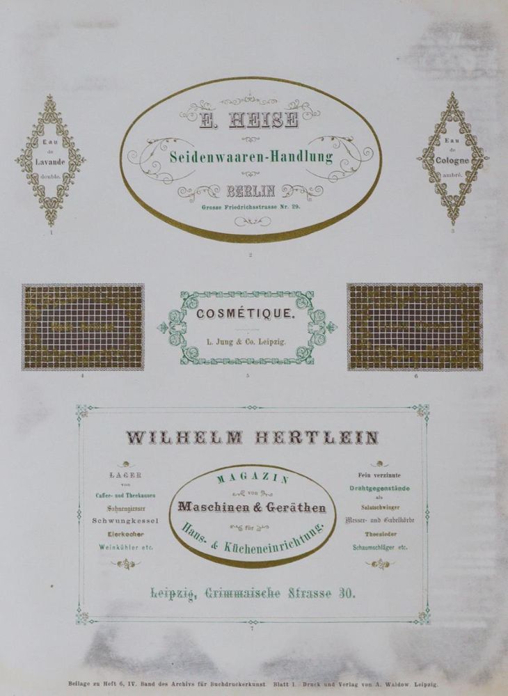 Große Abbildung Nr.2: 129-605 Archiv für Buchgewerbe.: (Bibliographie und Buchwesen)