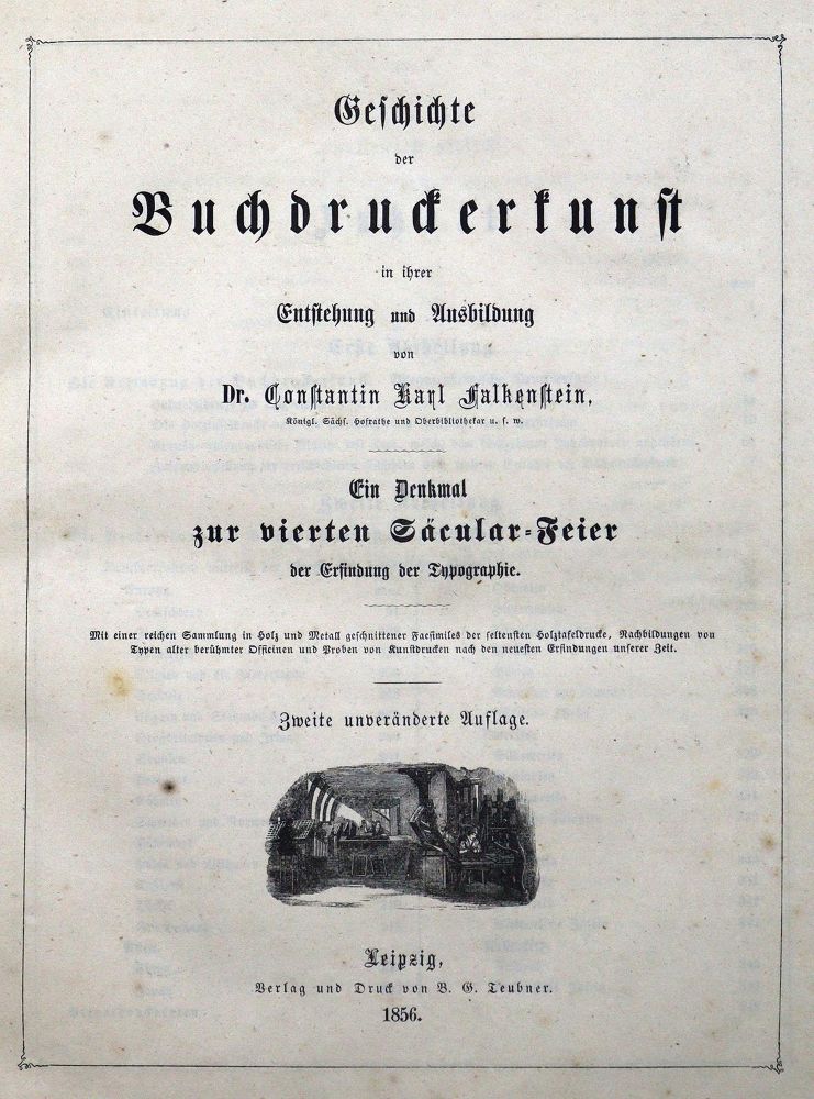 Große Abbildung Nr.1: 129-612 Falkenstein,C.K.: (Druckkunst)