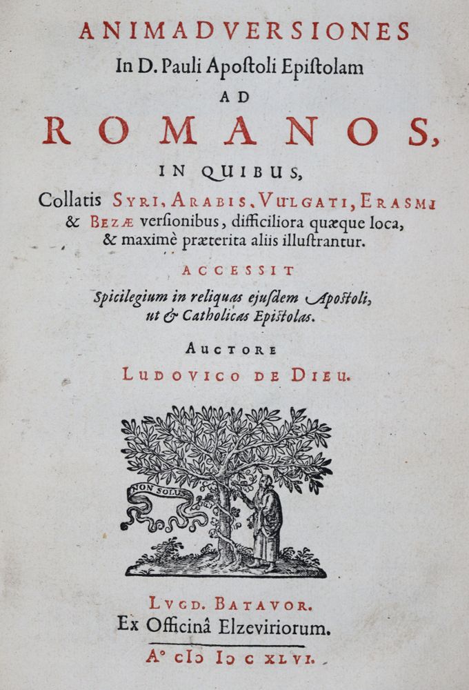 Große Abbildung Nr.1: 129-63 Dieu,L.de.: (Alte Drucke, Handschriften und Theologie)