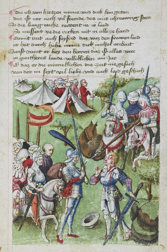 Große Abbildung Nr.1: 129-649 Nibelungenlied, Das.: (Faksimile)