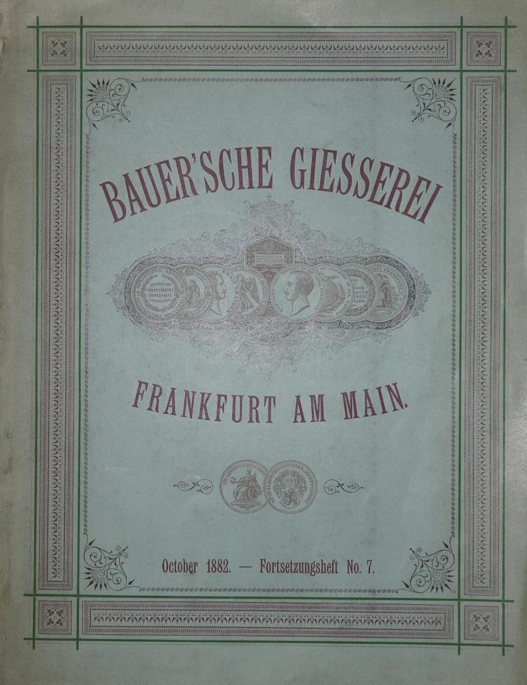 Große Abbildung Nr.1: 129-684 Bauersche Giesserei.: (Typographie und Kalligraphie)