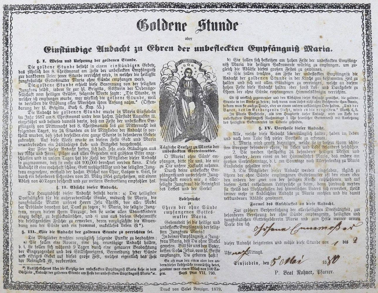 Große Abbildung Nr.4: 129-69 Bruderschaftsbriefe.: (Einblattdrucke u. Flugschriften)