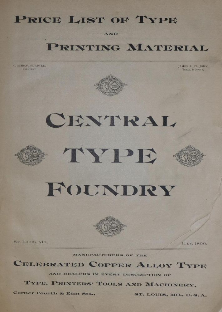 Große Abbildung Nr.1: 129-692 Central Type Foundry.: (Typographie und Kalligraphie)