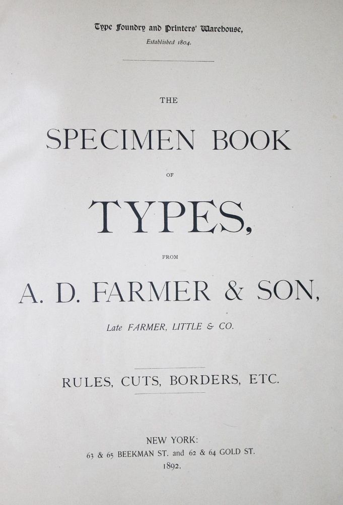 Große Abbildung Nr.1: 129-702 Farmer,A.D.: (Typographie und Kalligraphie)