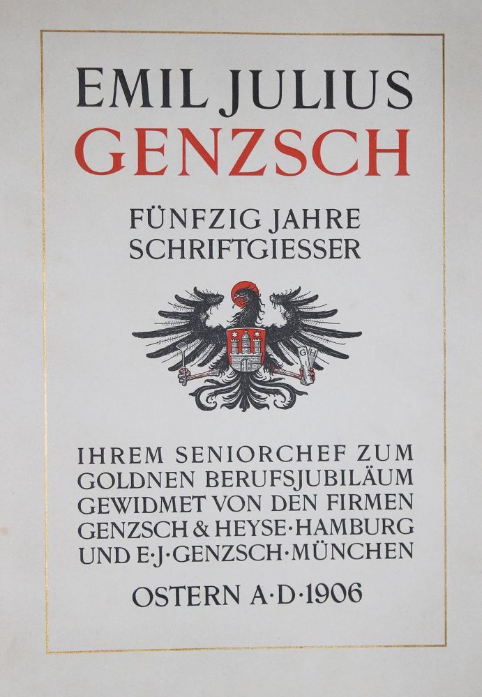 Große Abbildung Nr.1: 129-703 Festschriften.: (Typographie und Kalligraphie)