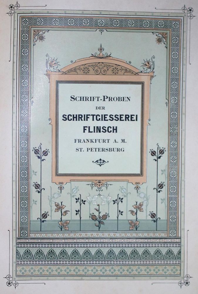 Große Abbildung Nr.1: 129-707 Flinsch.: (Typographie und Kalligraphie)