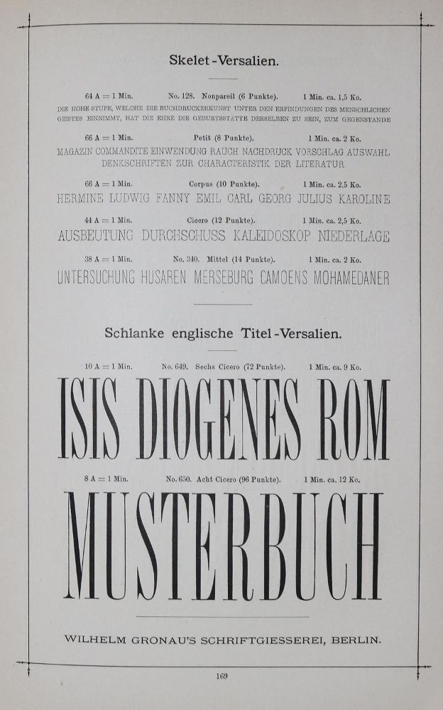 Große Abbildung Nr.1: 129-710 Gronau,W.: (Typographie und Kalligraphie)