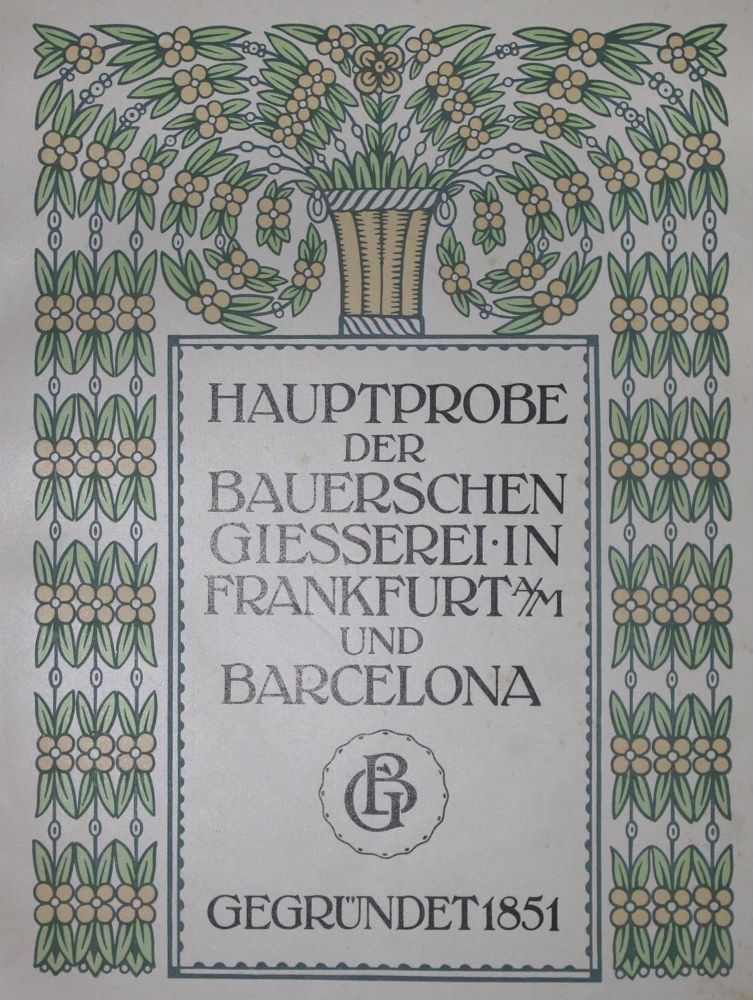 Große Abbildung Nr.1: 129-715 Hauptprobe: (Typographie und Kalligraphie)