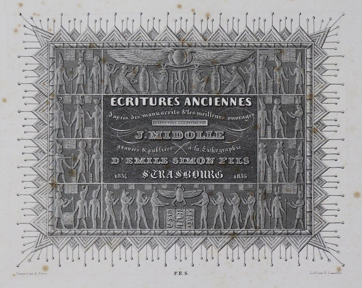 Große Abbildung Nr.2: 129-722 Knebel,P.: (Typographie und Kalligraphie)