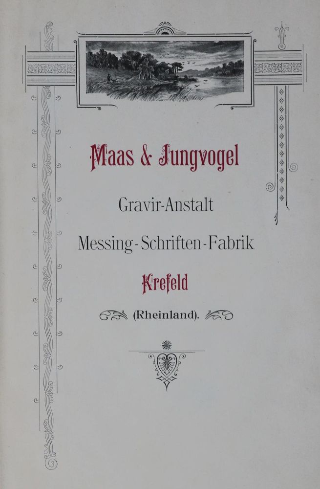 Große Abbildung Nr.1: 129-728 Maas & Jungvogel.: (Typographie und Kalligraphie)