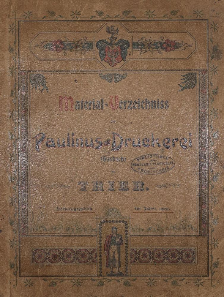 Große Abbildung Nr.1: 129-736 Paulinus-Druckerei Dasbach.: (Typographie und Kalligraphie)