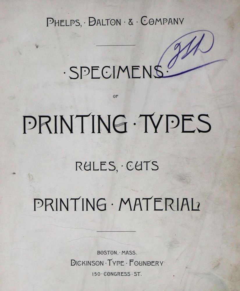 Große Abbildung Nr.1: 129-737 Phelps, Dalton & Co.: (Typographie und Kalligraphie)
