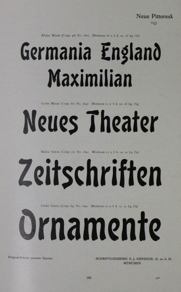 Große Abbildung Nr.2: 129-743 Proben: (Typographie und Kalligraphie)