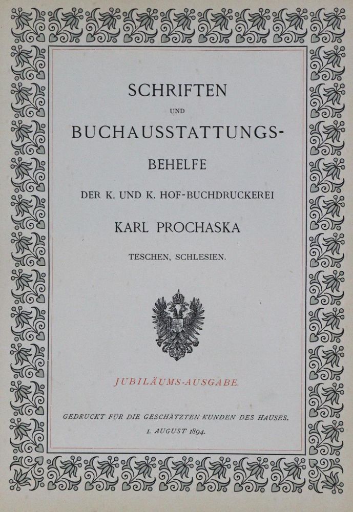 Große Abbildung Nr.1: 129-744 Prochaska,K.: (Typographie und Kalligraphie)