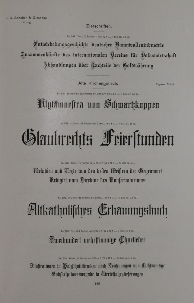 Große Abbildung Nr.2: 129-753 Schelter,J.G. u. Giesecke.: (Typographie und Kalligraphie)