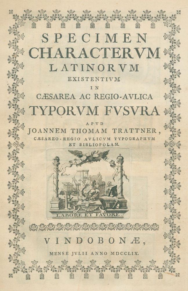 Große Abbildung Nr.1: 129-761 Trattner,J.T.: (Typographie und Kalligraphie)