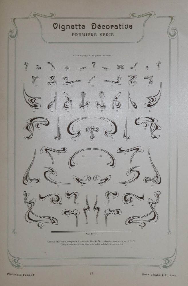 Große Abbildung Nr.1: 129-762 Turlot.: (Typographie und Kalligraphie)
