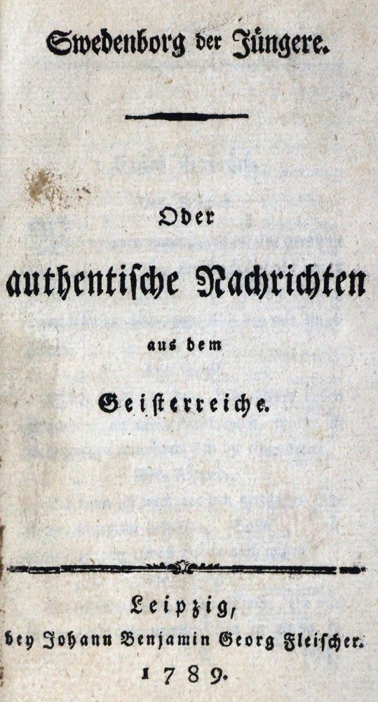 Große Abbildung Nr.1: 129-798 Swedenborg der Jüngere.: (Kultur- und Sittengeschichte)