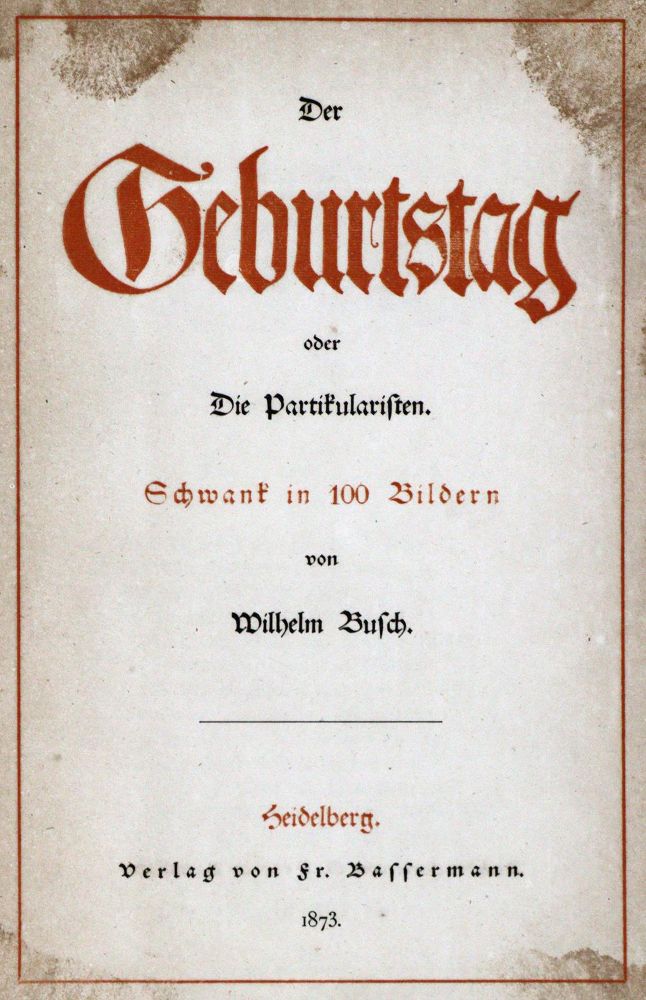 Große Abbildung Nr.1: 129-803 Busch,W.: (Kinder- und Jugendbücher)
