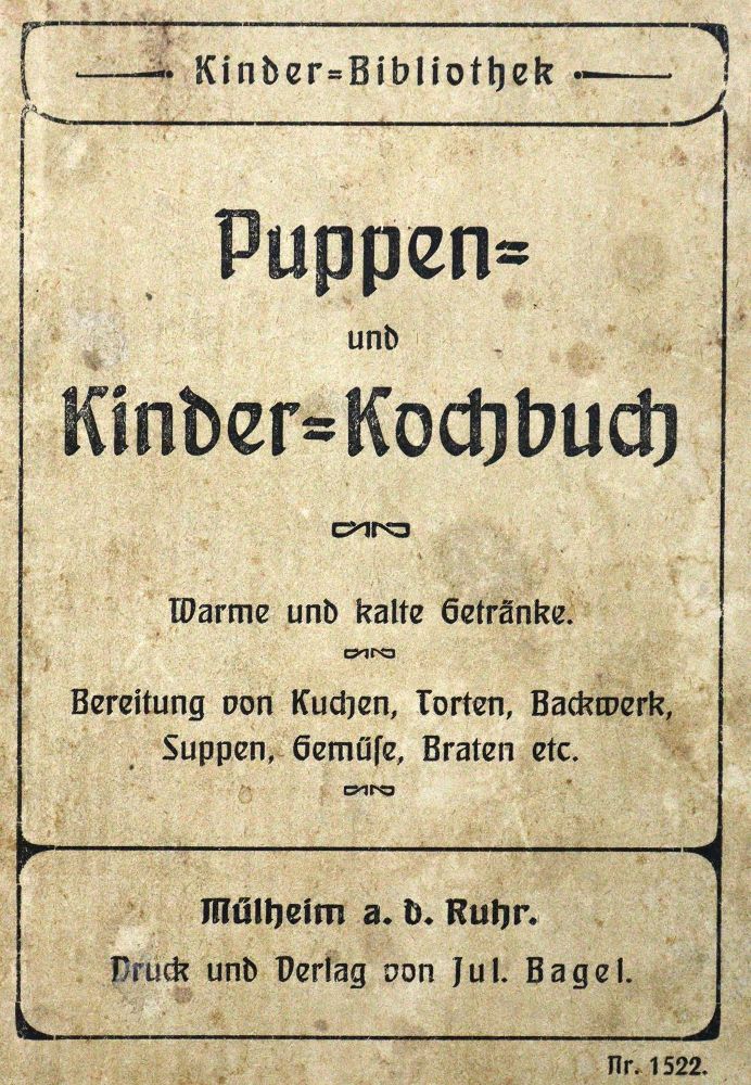 Große Abbildung Nr.1: 129-836 Puppen- und Kinder-Kochbuch.: (Puppen)