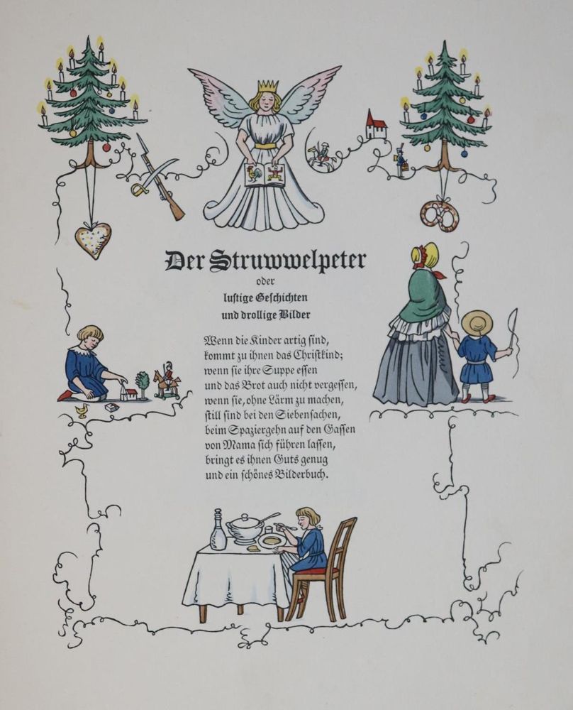 Große Abbildung Nr.1: 129-856 Hoffmann,H.: (Struwwelpeteriaden)