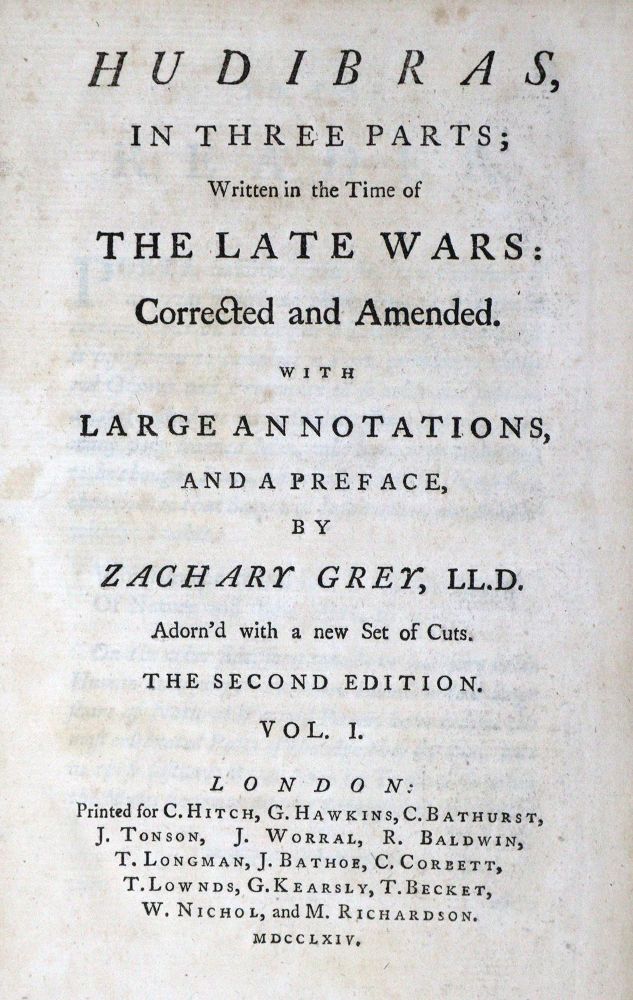 Große Abbildung Nr.1: 129-877 Butler,S.: (Literatur und illustrierte Bücher bis 19.Jahrhundert)