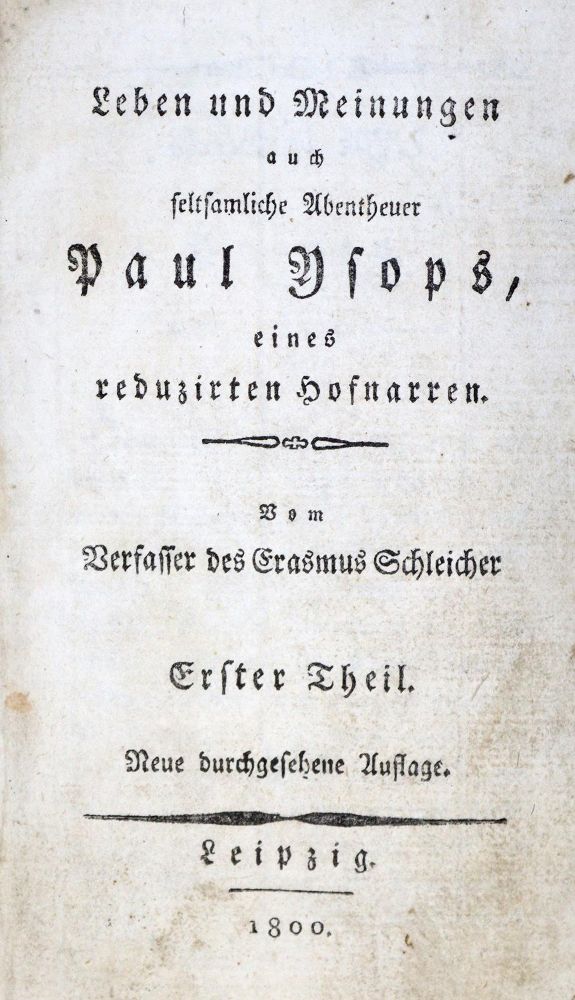 Große Abbildung Nr.1: 129-885 (Cramer,C.G.).: (Literatur und illustrierte Bücher bis 19.Jahrhundert)