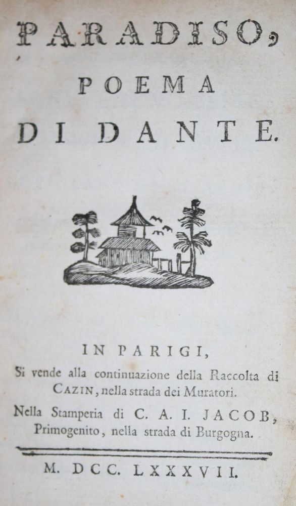 Große Abbildung Nr.1: 129-889 Dante Alighieri.: (Literatur und illustrierte Bücher bis 19.Jahrhundert)