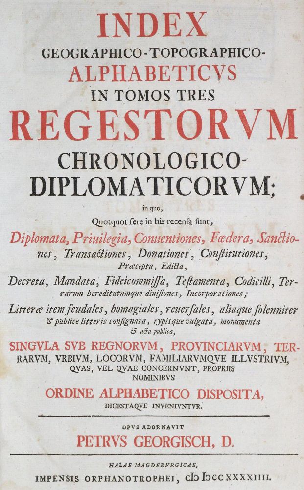 Große Abbildung Nr.1: 129-89 Georgisch,P.: (Alte Drucke, Handschriften und Theologie)