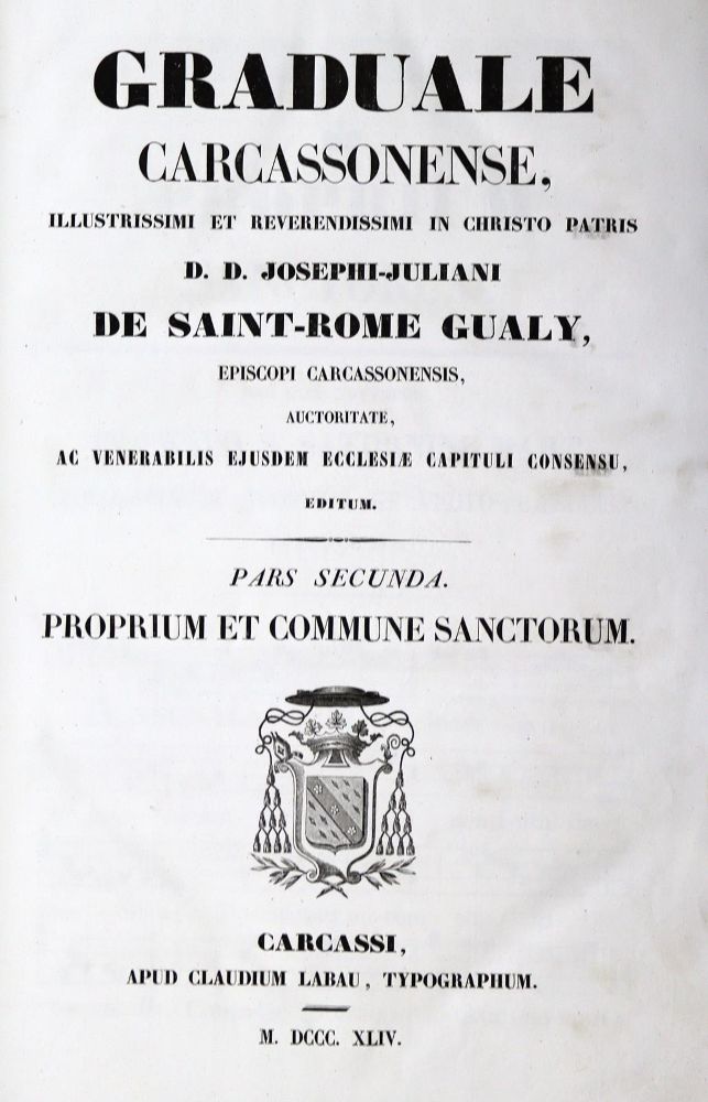 Große Abbildung Nr.1: 129-91 Graduale Carcassonense.: (Gesangbücher)