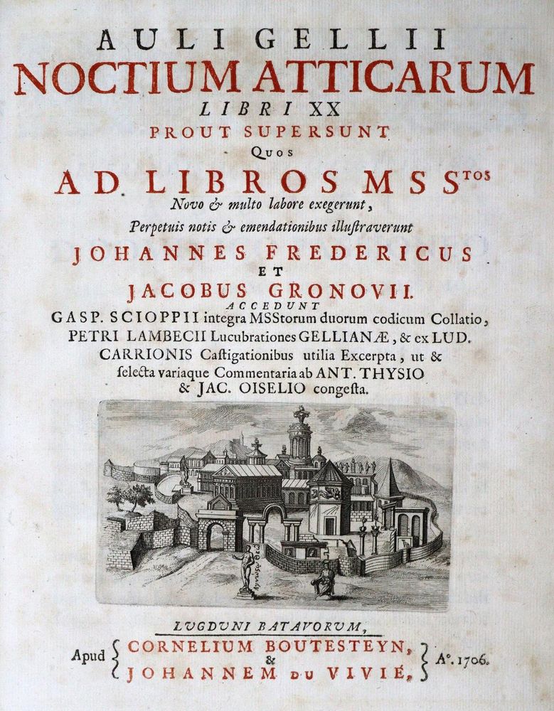 Große Abbildung Nr.1: 129-915 Gellius,A.: (Literatur und illustrierte Bücher bis 19.Jahrhundert)