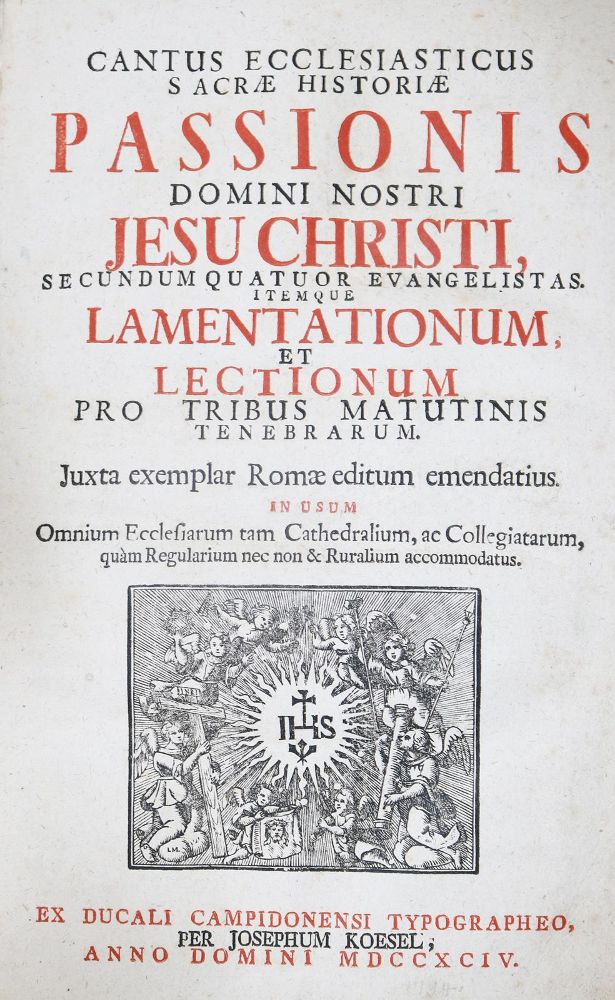 Große Abbildung Nr.1: 129-92 Cantus ecclesiasticus: (Gesangbücher, Kempten)