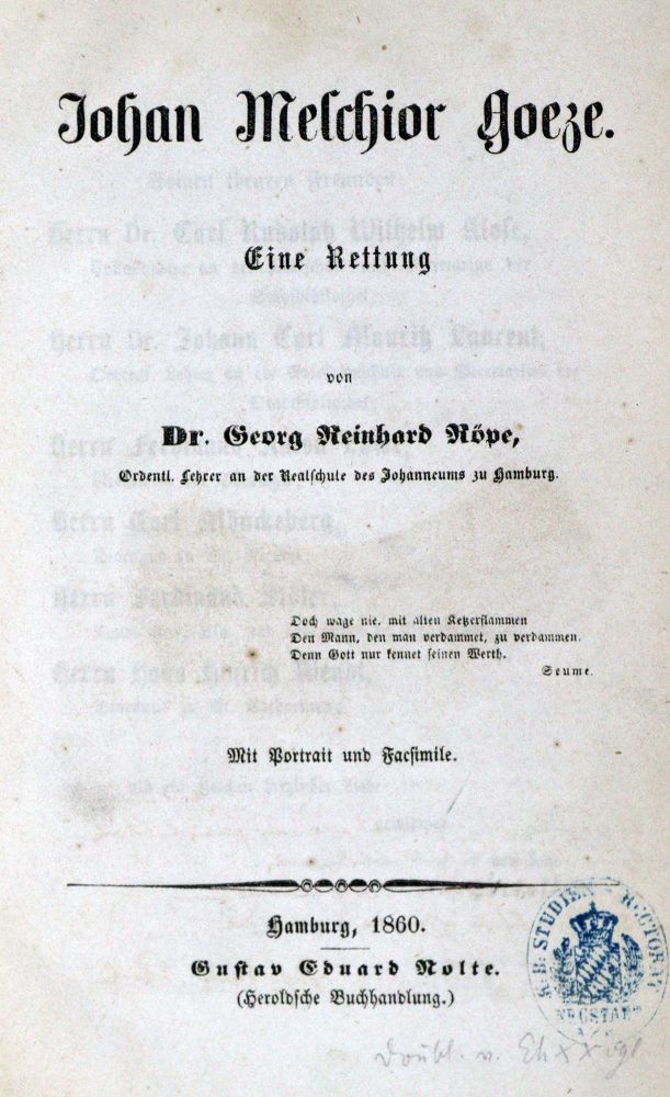 Große Abbildung Nr.1: 129-927 Röpe,G.R.: (Goeze)