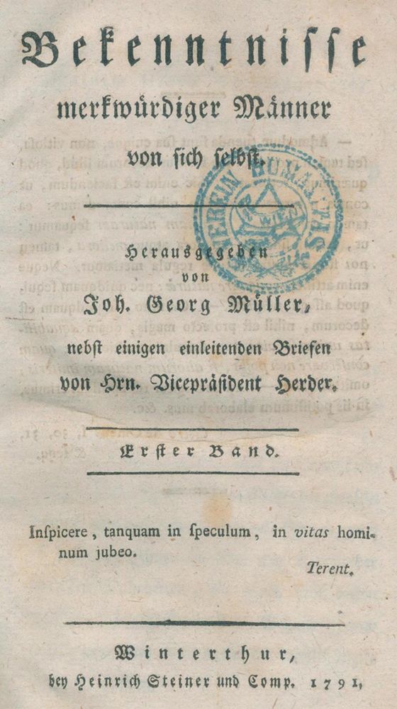 Große Abbildung Nr.1: 129-938 Müller,J.G. (Hrsg.).: (Herder)
