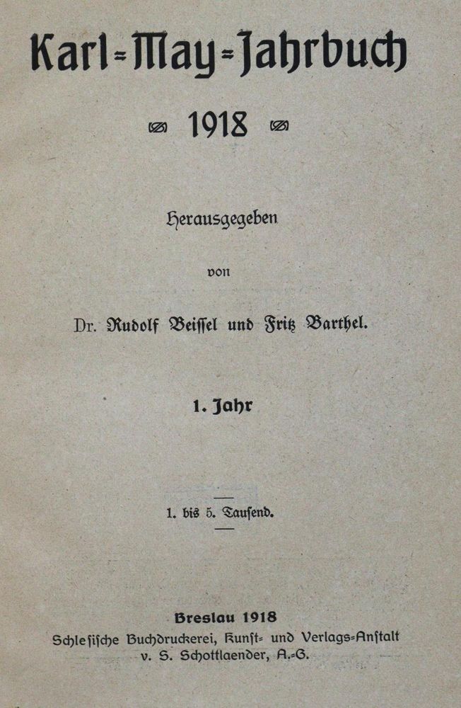 Große Abbildung Nr.1: 129-947 Karl-May-Jahrbuch.: (Literatur und illustrierte Bücher bis 19.Jahrhundert)